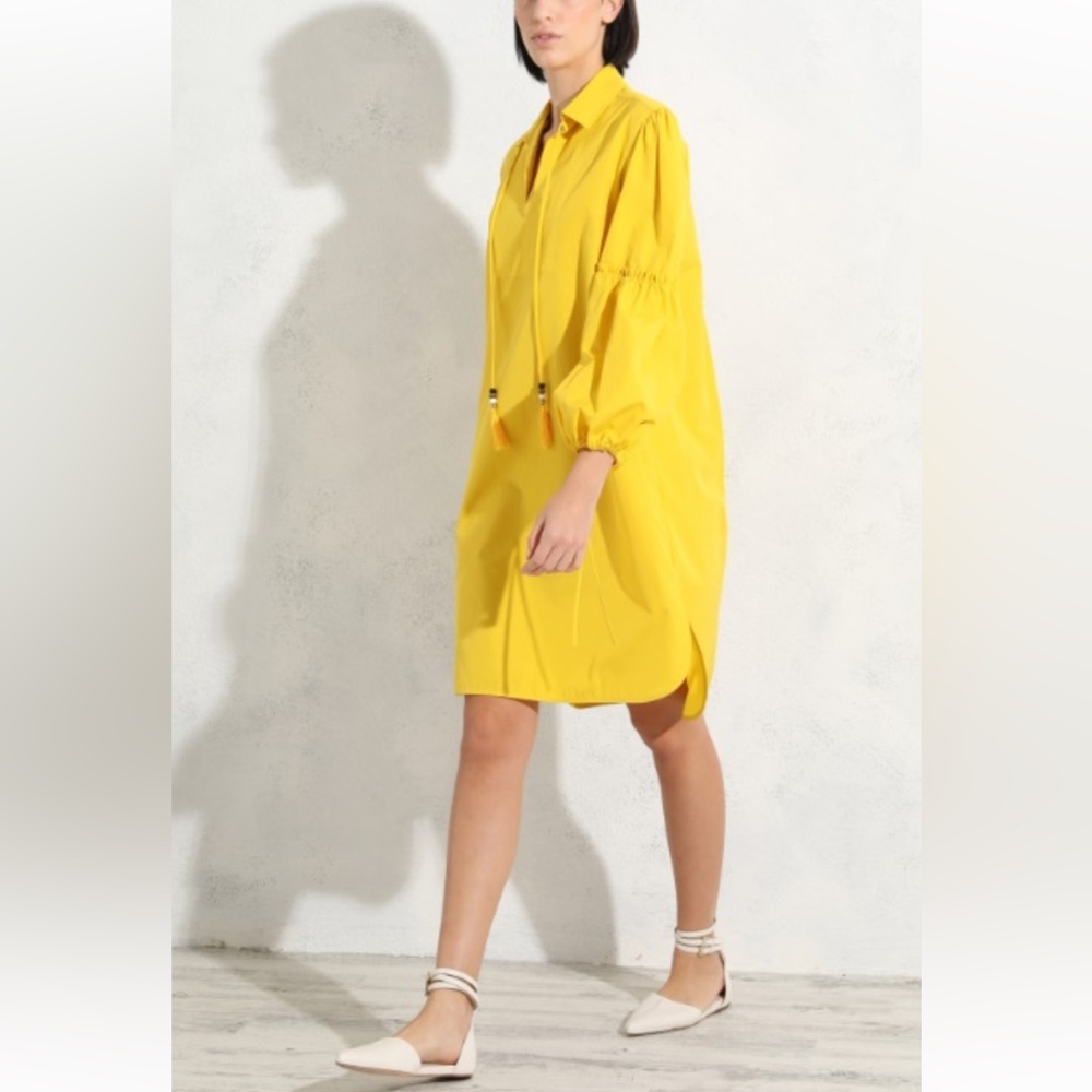 SOLD! on ebay MaxMara Poplin Fedora label-cut Full-Sleeve Tunic DressSize:IT36 - Picture 1 of 13